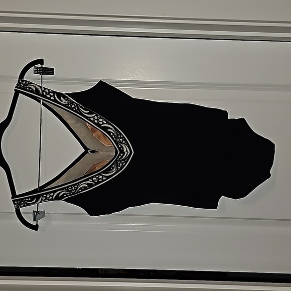 SunFlair by Jutta Friedman size 12B EUC Gorgeous New Designer Black One Piece - Picture 5 of 14